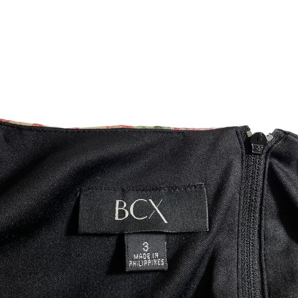 Y2K BCX Babydoll Sheer Bell Sleeve Floral Mini Dress Black Multi 3 Whimsigoth - Picture 10 of 12